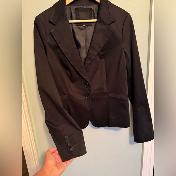 The Limited Black Tailored Blazer with Notched Lapels Sz 12 - Picture 1 of 8